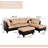 3-Piece Lint Sectional Sofa-617562652