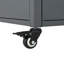 Chariot de barbecue pliable pour station de préparation extérieure, chariot de barbecue pour îlot de cuisine avec support à déchets et espace de rangement-1353006579