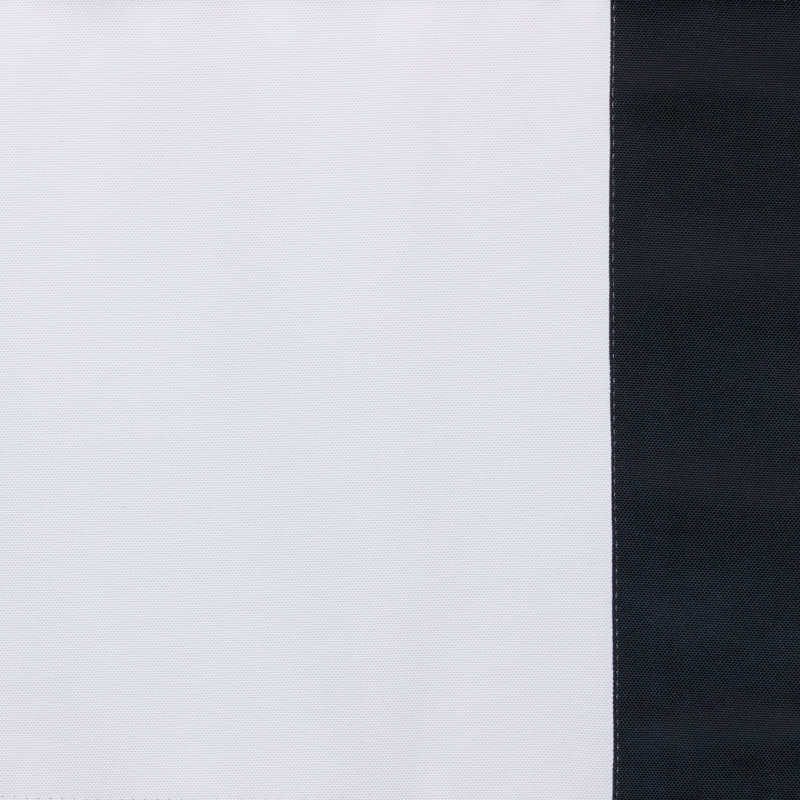 Store romain occultant Frontera, Blanc / noir, L 34 po x L 64 po
