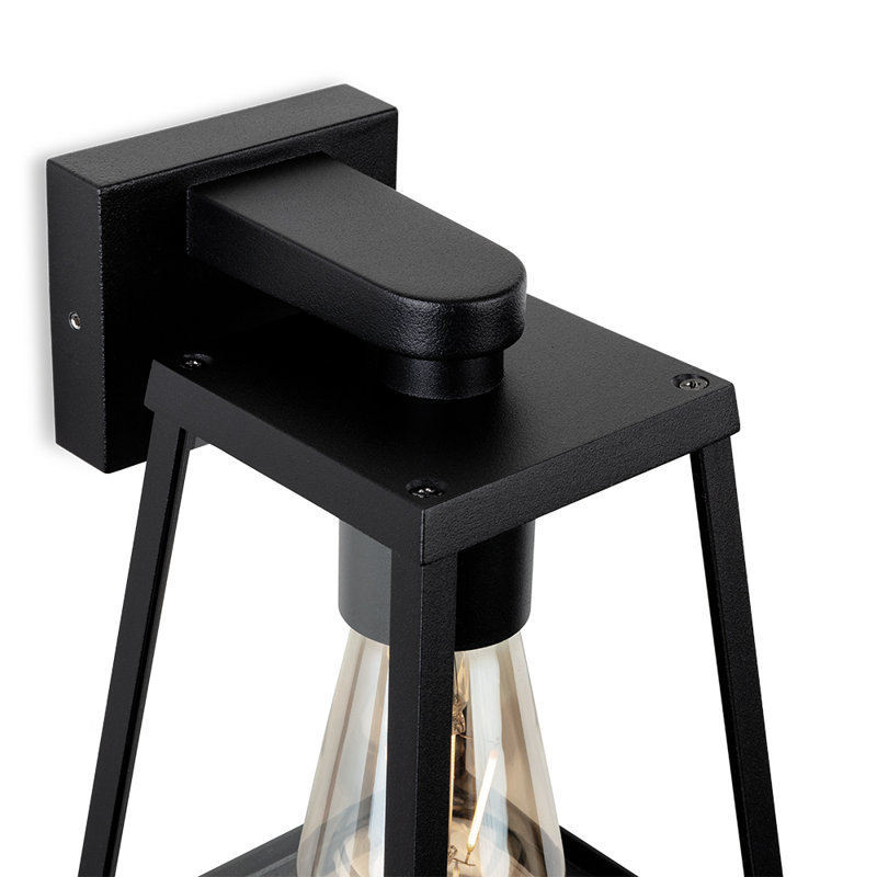 Black 210cm H Outdoor Armed Sconce