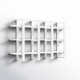 Matte White Solid Wood Floating Shelf with Adjusta 2 Piece Solid Wood Floating Shelf