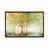 Toile avec cadre en bois brun classique
