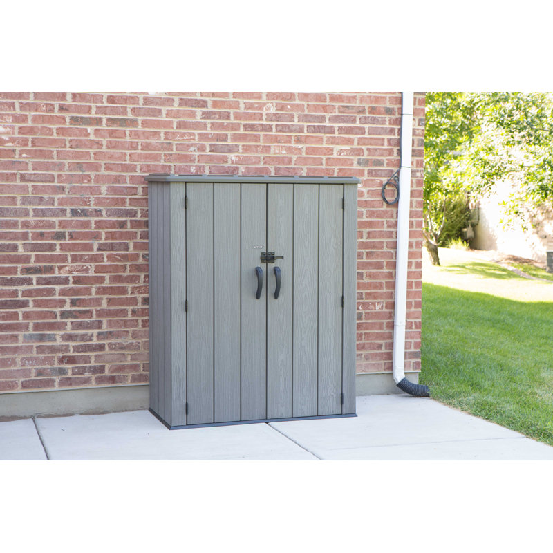 4.6 ft. W x 2.3 ft. D Flat Plastic Tool Shed