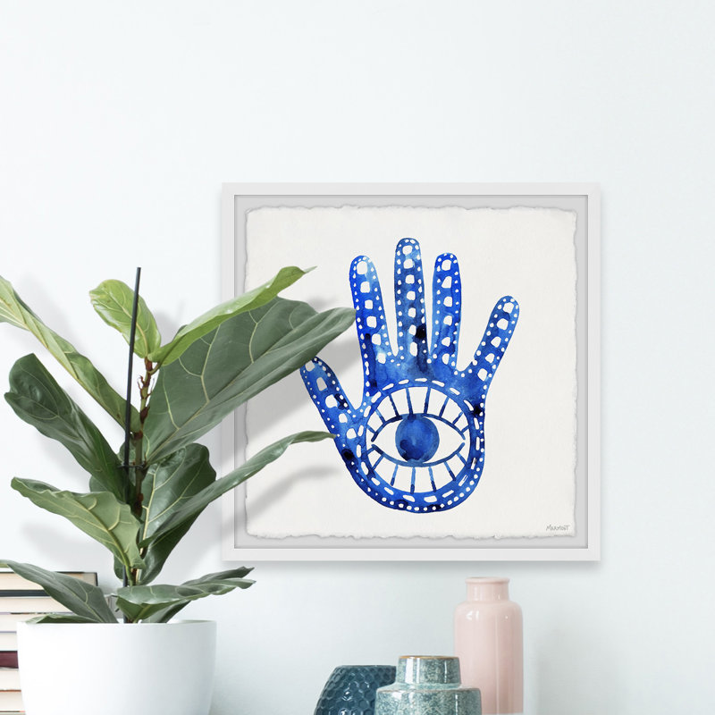 Hands Off - Single Picture Frame Painting, 81cm H x 81cm W x 3.81cm D