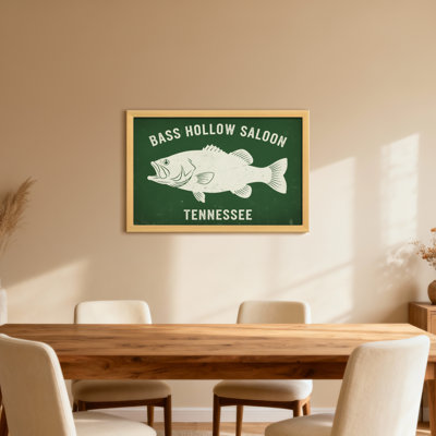 Animals Bass Hollow Saloon Tennessee Fish Print
