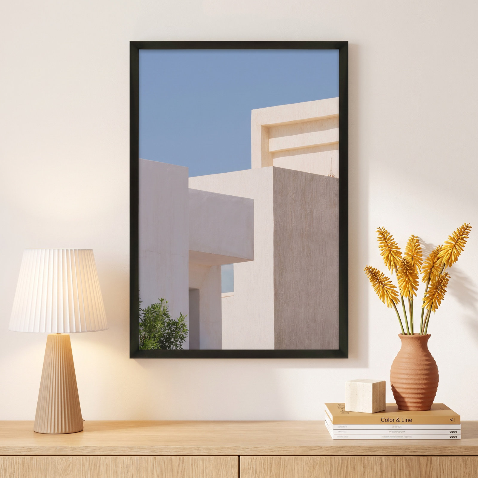 Afternoon in Greece No. 1 Print, 20" H x 14" W, Black