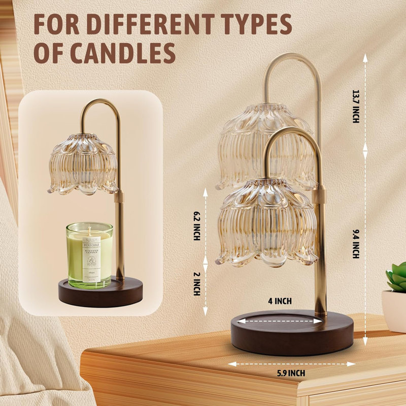 5'' H Metal Tabletop Candle Accessories