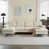 Mélange de polyester beige
