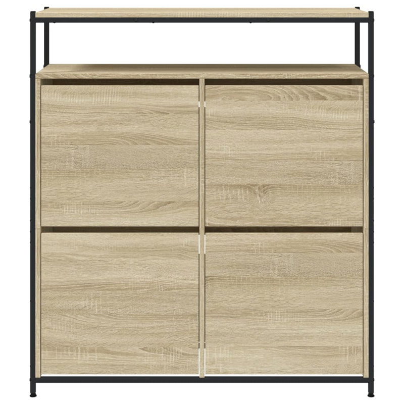 12 Pair Shoe Storage Cabinet, Sonoma Oak