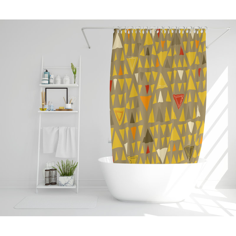 Fleckenstein Polyester Shower Curtain, 168cm H x 168cm W