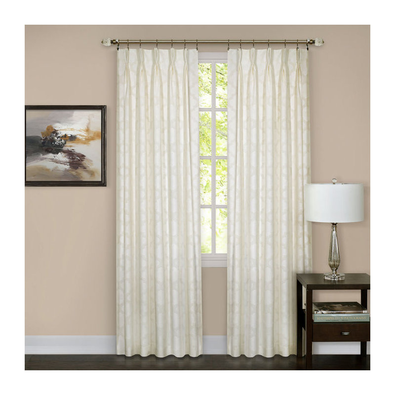 Ben&Jonah Collection Windsor Pinch Pleat Window Curtain Panel, 34"W x 84"L, Irovy, Synthetic