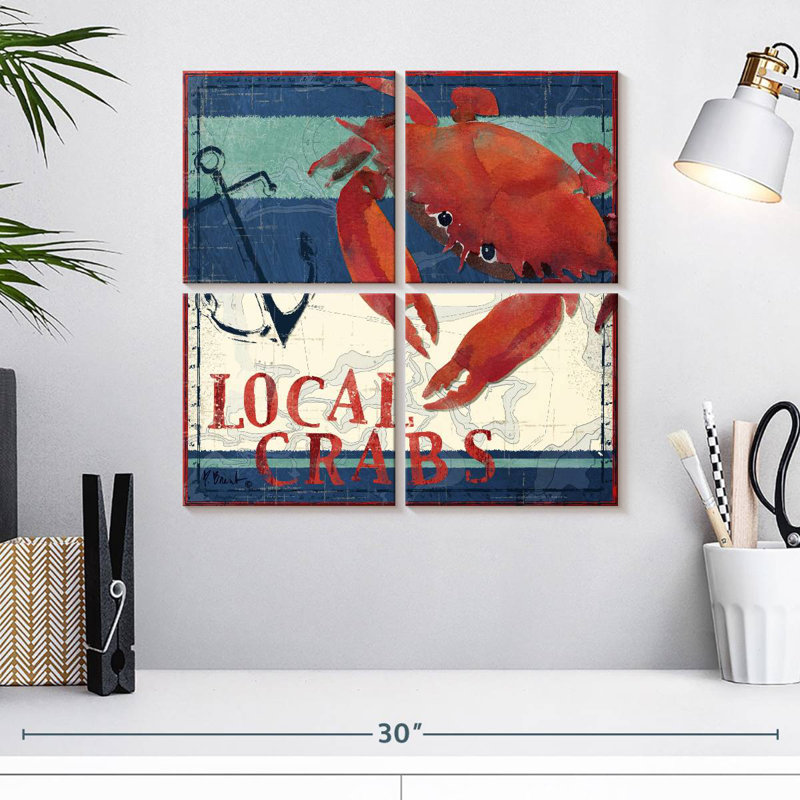 Brampt Deep Sea Crab, 18" H x 18" W