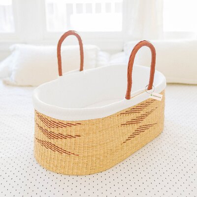Moses Basket with Bedding -  Design Dua, NP116-BU