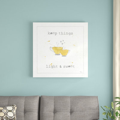 "Cuisine" coffee Hearts-sans cadre, reproduction d’art sur toile