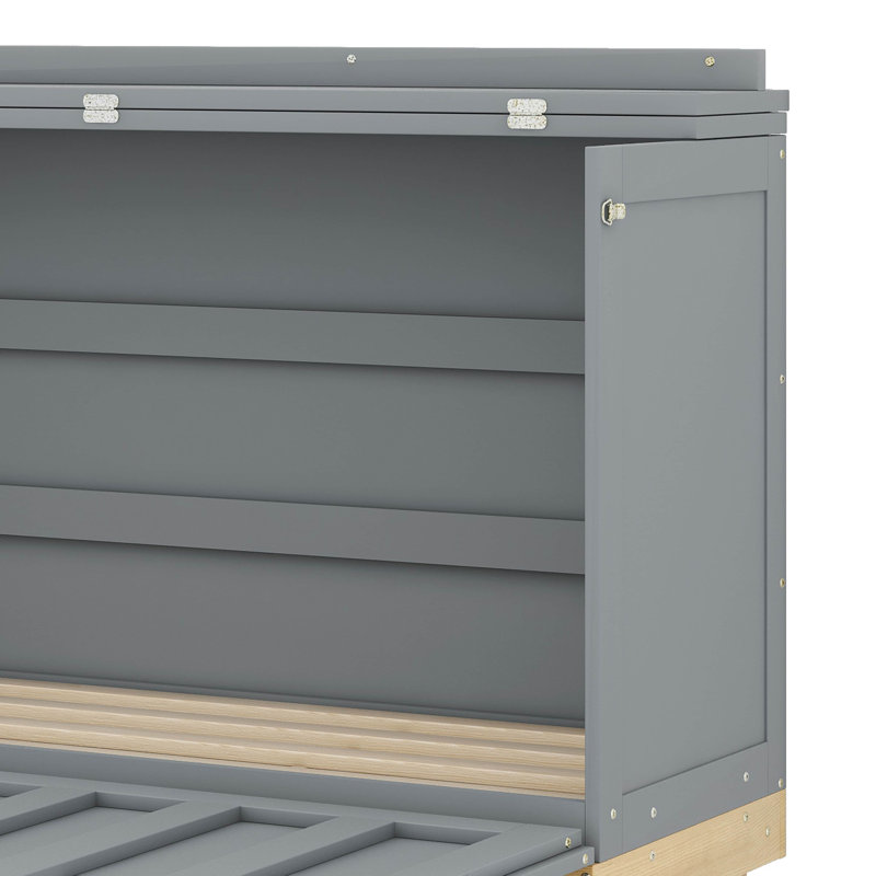 Lit escamotable peu encombrant, Gris