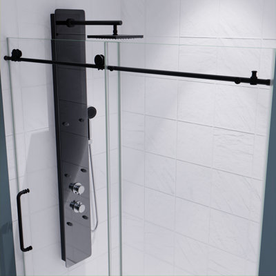 Porte de douche coulissante simple sans cadre l 60 po x H 76 po Madam Series