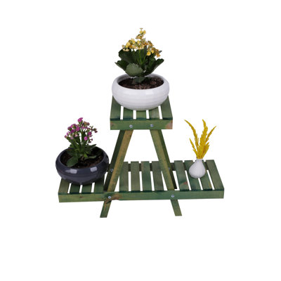 Élégant pot de fleurs en bois de jardinière, couleur verte, 19,7 po x 27,6 po x 9,4 po | Conception spéciale avec structure en bois durable | Parfait pour la présentation de plantes d'intérieur et d'extérieur, ajoute de l'élégance à tout espace