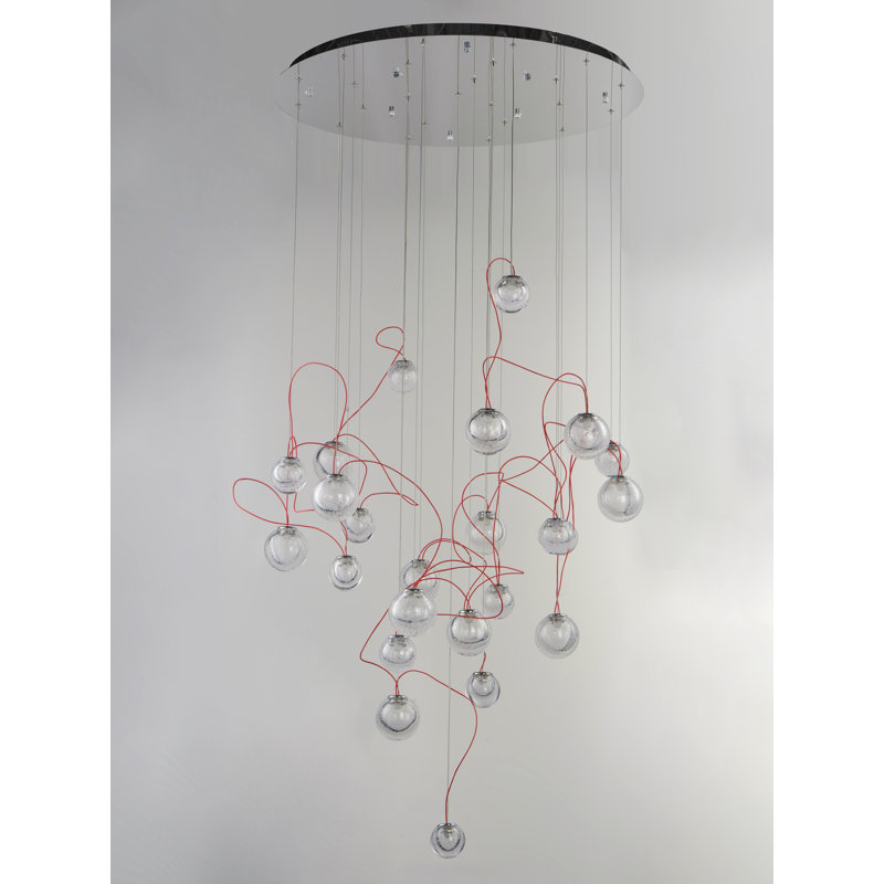Aleras 24 - Light Polished Chrome LED Cluster Pendant