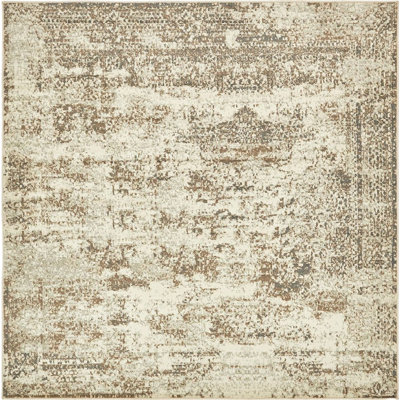 Tobitha Abstract Cream Area Rug