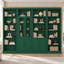 Fieldway Solid Wooden Library Bookcase H:223 W:296cm-800961448