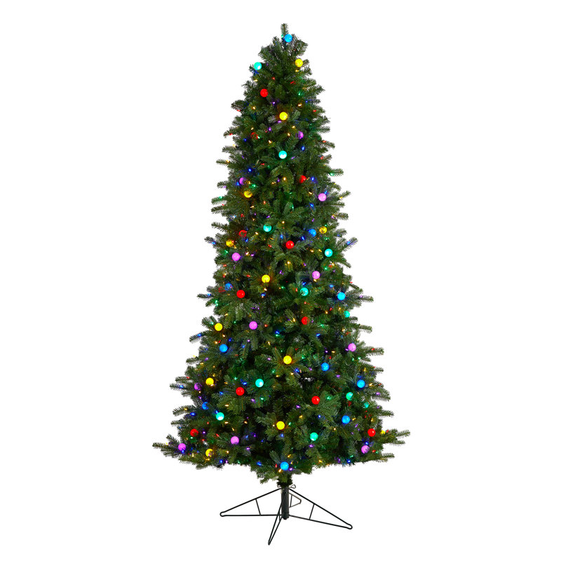 Lighted Artificial Fir Christmas Tree, 8.5' H
