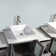 Melbourne 84'' Double Bathroom Vanity with Engineered Marble Top with Mirror