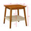 Table d'appoint 23 "Mid-Century avec tablette tissée