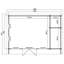 Lasita 20 x 13 Ft. Premium 3-Room Log Cabin With Tempered Double Glazing (44mm)-1075989660