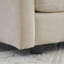 Canapé modulaire réversible en chenille offrant des options de sièges polyvalentes Chenille beige confortable avec structure en bois massif et rembourrage en éponge