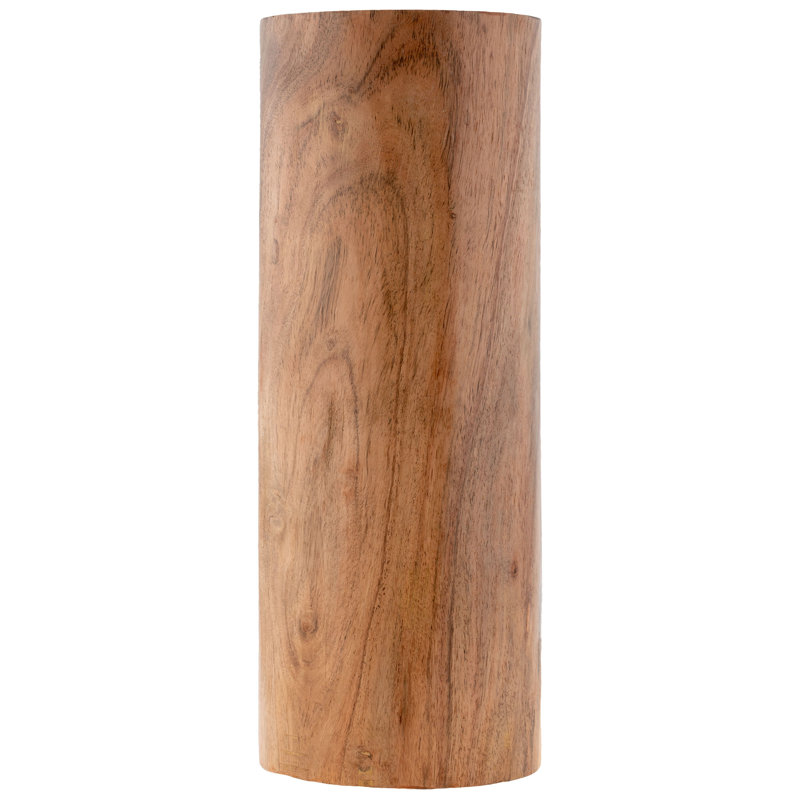 SIERRA WOOD VASES  NATURAL LARGE (S22), 5.50" H x 13.76" W  x 5.50" D