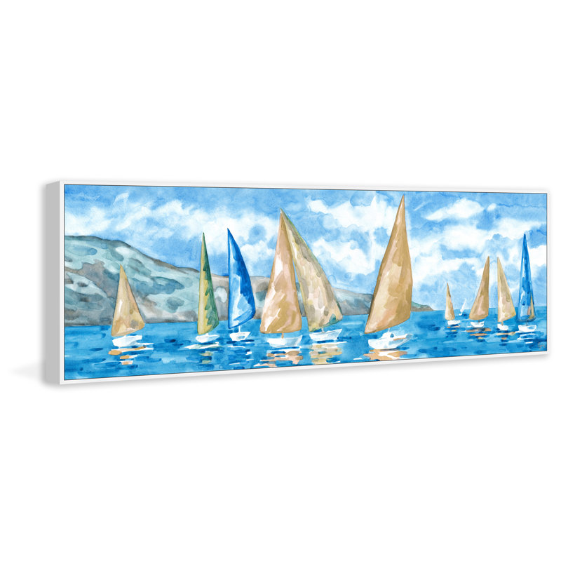 «Waiting For The Winds», reproduction sur toile encadrée, H 15 po x l 45 po x P 1,5 po