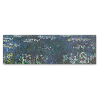 Reproduction d’art sur toile tendue « the Water Lillies Green Reflections » par Claude Monet
