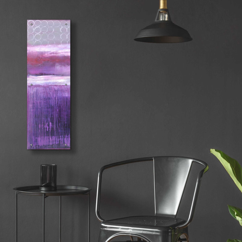 «Purple Rain I» par Erin Ashley, H 36 po x l 12 po x P 0,2 po