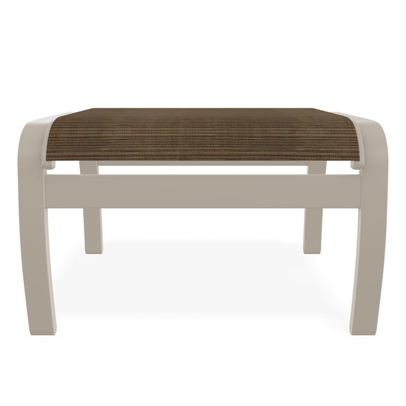 Belle Isle Outdoor Ottoman, Bark Performance, Textured Desert