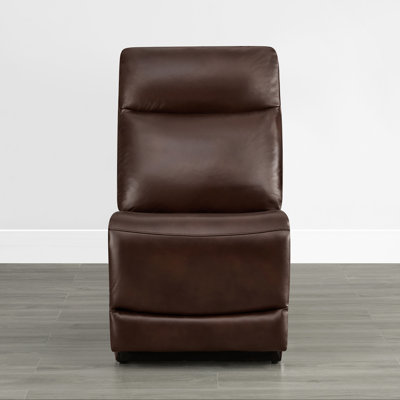 Genuine Leather Armless Chair
