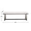 Banc long noir Garr