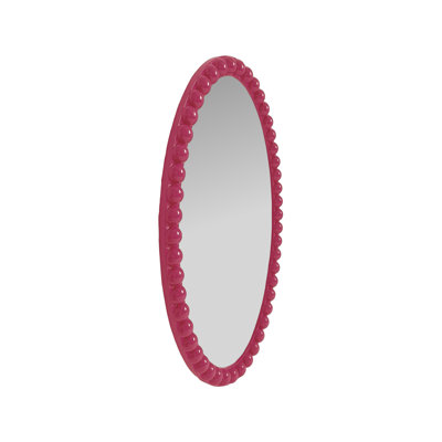 Varsha Oval Glossy Navy Mirror