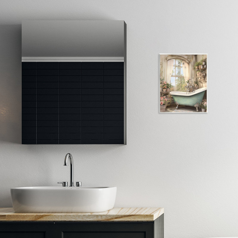 Salle de bain sur plaque murale