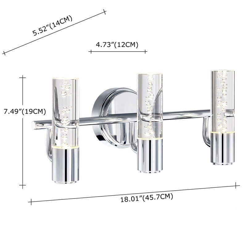 Jamarley 3 - Light Dimmable LED Vanity Light