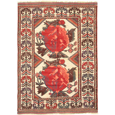 Tapis intérieur en laine 4 pi 3 po x 6 po à la main one-of-kind-noué la 2010 Westbrooke