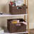 Storage Baskets For Organizing, Decorative Round Paper Rope Woven Baskets For Storage With Carrying Handles, Set Of 2