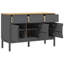 Buffet en bois de pin massif 44,9 "x 16,9" x 29,1 "Ebern Designs FLORO-1349244372