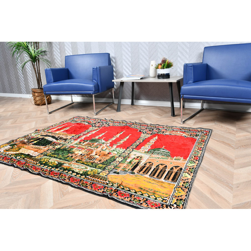 Tapis rouge turc rouge Anatolian