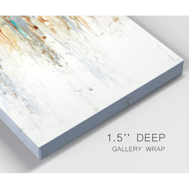 «Gold and Gray Exploration IX», reproduction d'art sur toile, H 48 po x l 32 po x P 1 po
