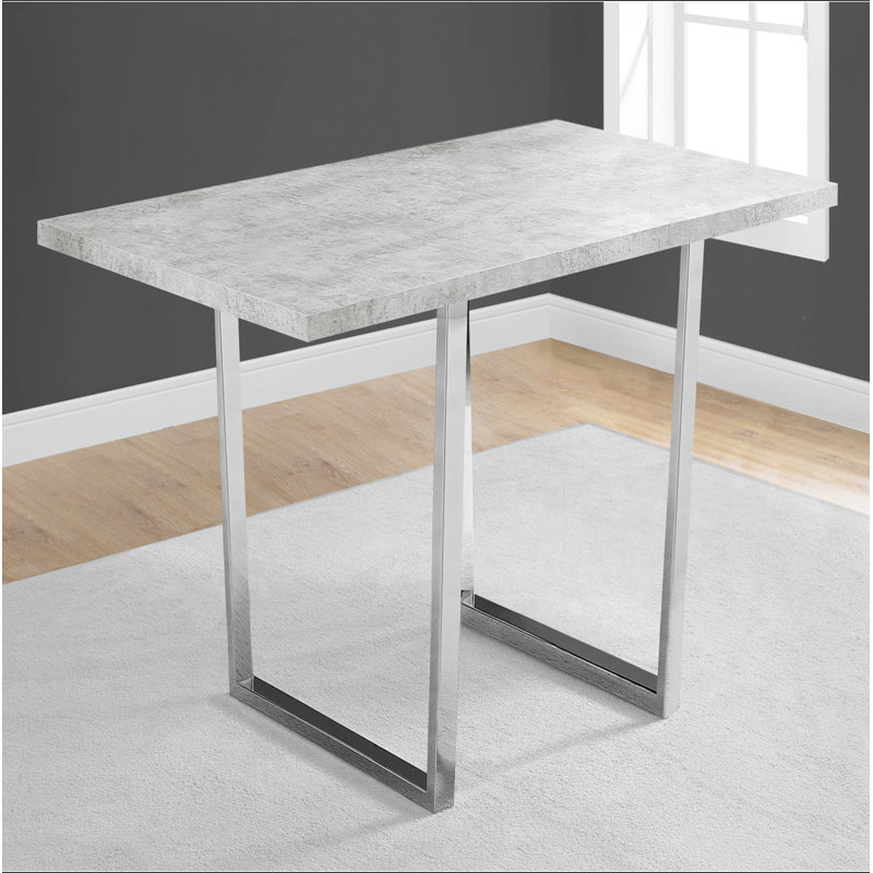 Dining Table, 60" Rectangular, Kitchen, Dining Room, Gray