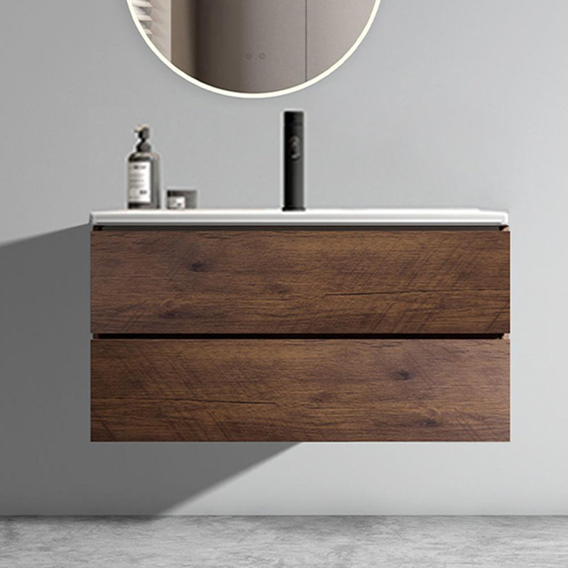 35.85" Bathroom Vanity, Walnut