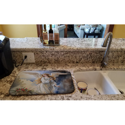 Christmas Angel Dish Drying Mat