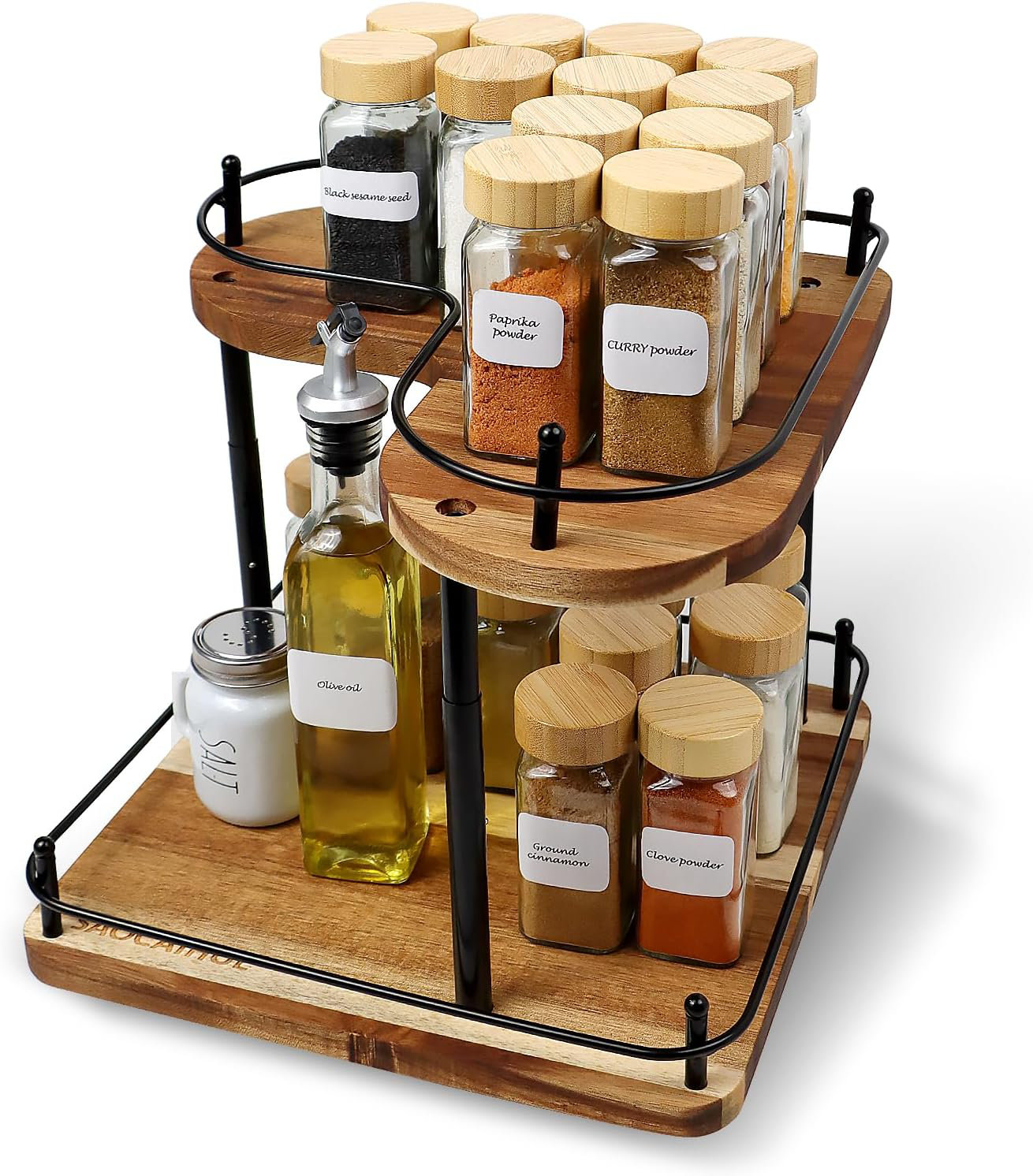 Peppers Container Rack Ebern Designs Wooden Spice Rack Storage Container | Wayfair