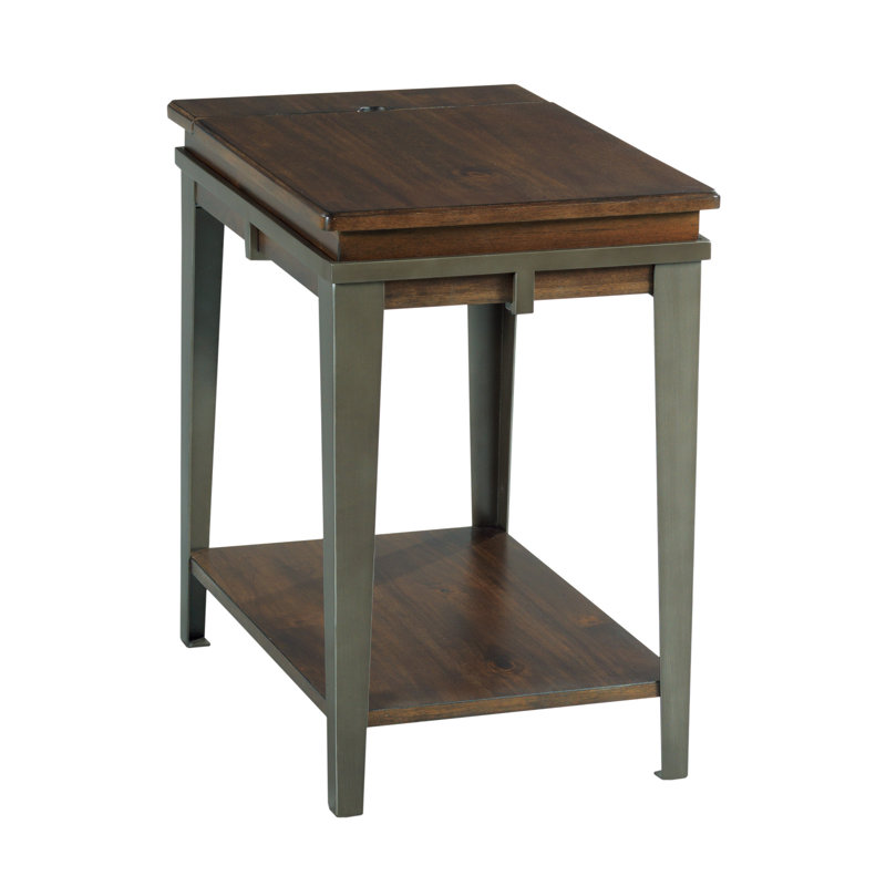 Table de bout à 4 pieds avec rangement Culson et prises encastrées Culson
