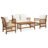 Costas 4 Piece Lounge Chair with Cushions-1509694986